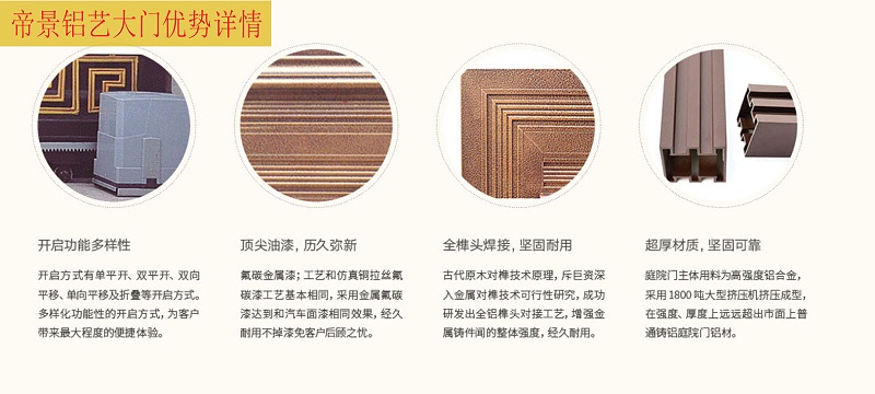 帝景鋁藝大門優勢